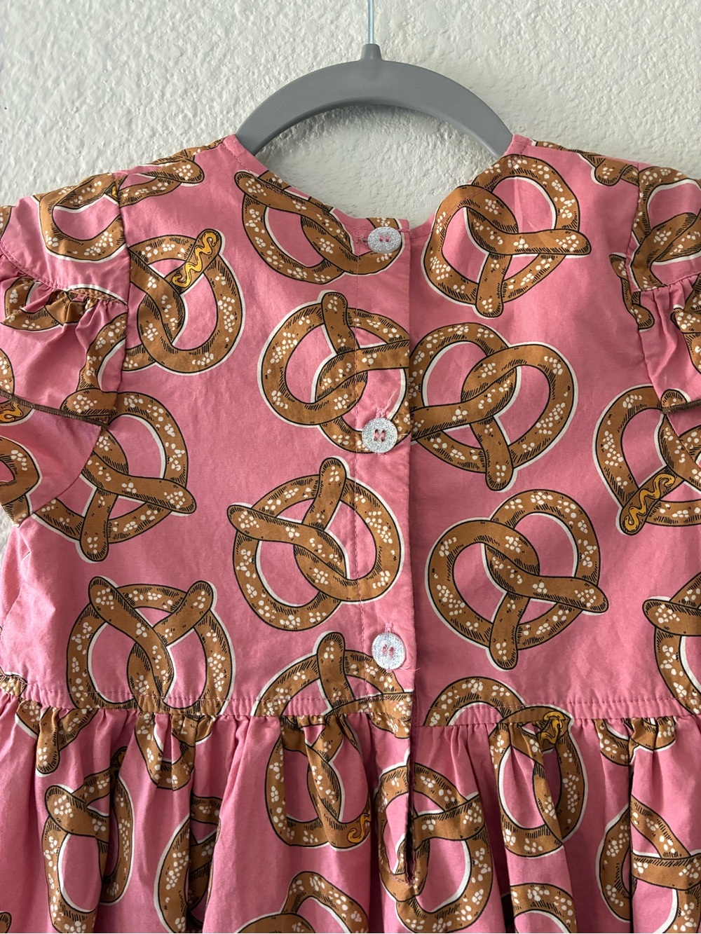 Pink Chicken Pink Pretzel-Print Cotton Dress - Picture 5 of 5